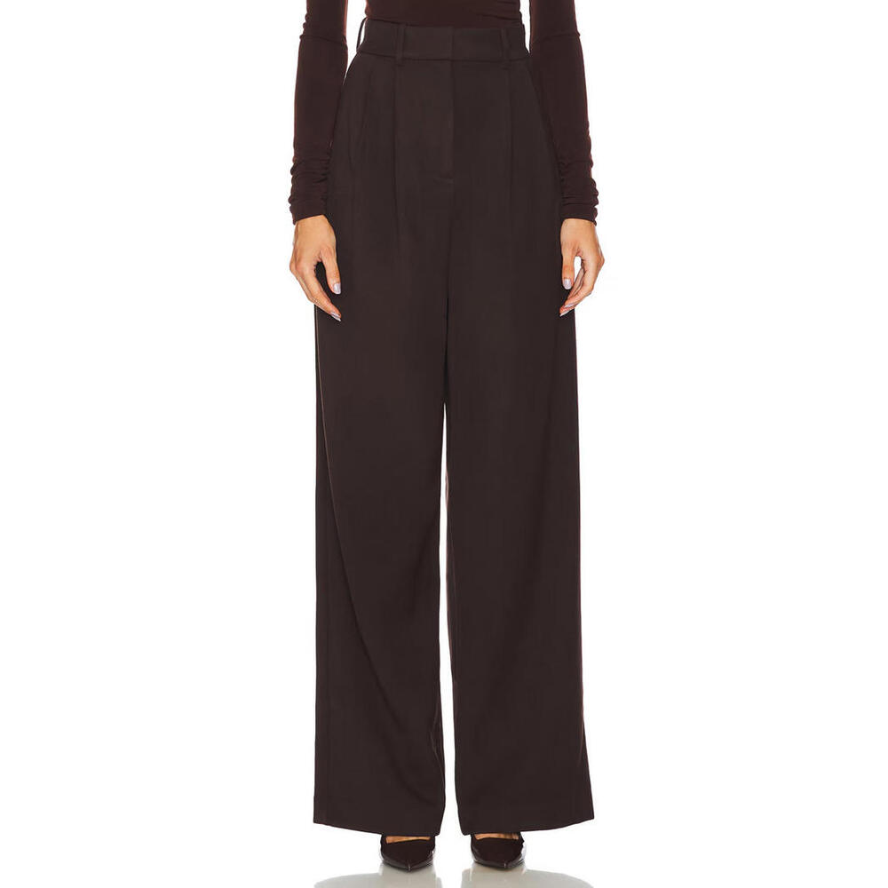 Revolve L’academie by Marianna The High Waist Trouser brown size L NWT  $228msrp